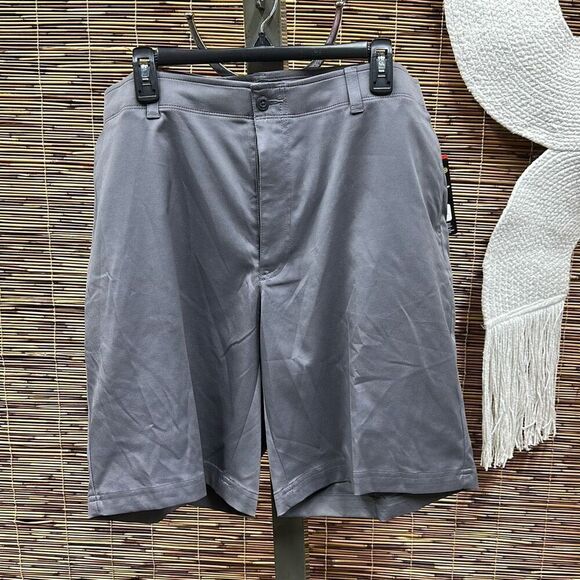 PGA Tour PVBS7087MM Golf Shorts Men's Quiet Shade Polyester Flat Front MCAA13 Si - Picture 2 of 3